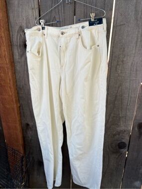 Abercrombie Fitch Loose High Rise Straight Jeans Womens Full New
 32